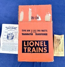 Lionel Trains Trainmaster Trasformatore KW Multicontrollo Calibro O