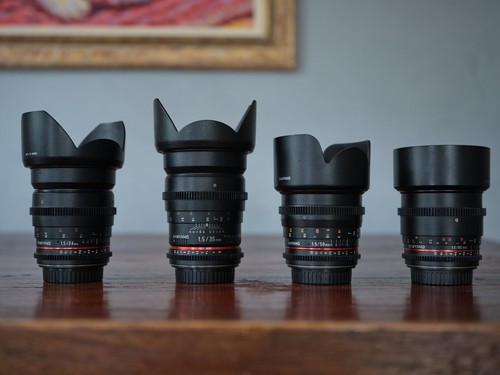 Set obiettivi samyang - set,