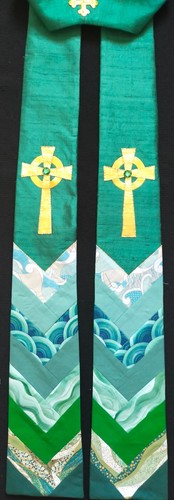 New handmade green - new, silk