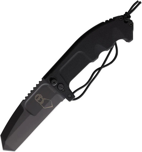 Coltello ruvido nero extrema - nero,