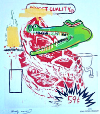 Andy Warhol X Jean-Michel Basquiat Litografia COA firmata numerata 180ex#