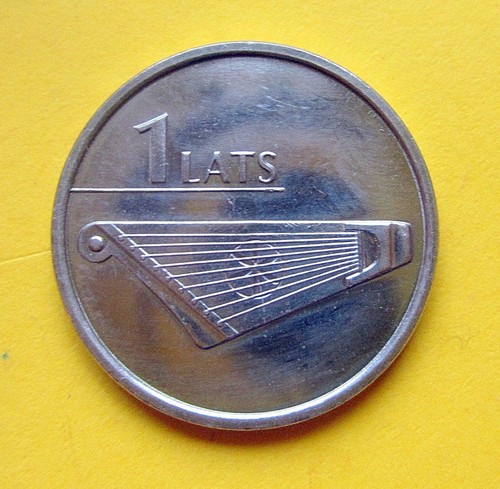 Bank latvia coin - bank, lats