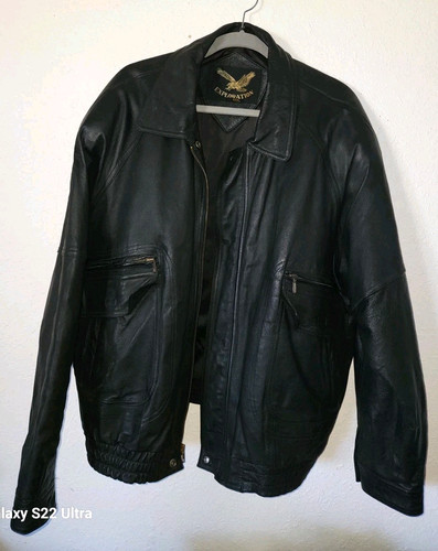 Giacca pelle nera xxxl da - giacca,