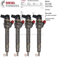 4x Iniettore 0445110289 13537798446-13537798447-13537812881 BMW 7798446 