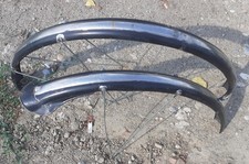 Coppia parafanghi bici R epoca in acciaio INOX, per ruote 28"