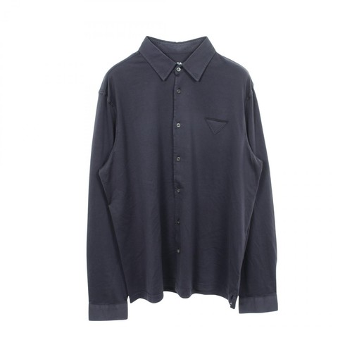 Prada triangolo logo camicia - prada,