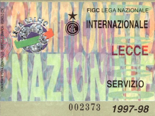 Biglietto calcio inter - calcio,