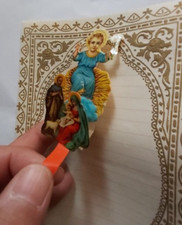 Letterina Natale Non Scritta con Tiretto per Effetto Pop-up 3D Anni '30