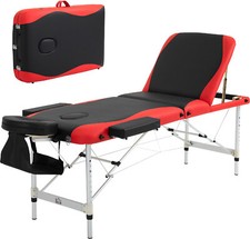 Lettino Massaggi Portatile Pieghevole e Professionale Alluminio DecHome 755539RD