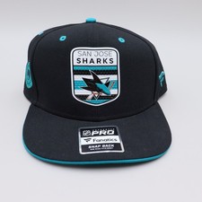 Cappello Berretto Snapback San Jose Sharks NHL Fanatics Pro Autentico Draft Flex Taglia Unica
