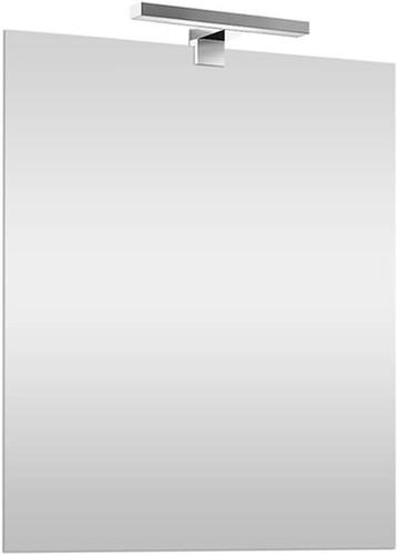 Specchio con lampada led - con,