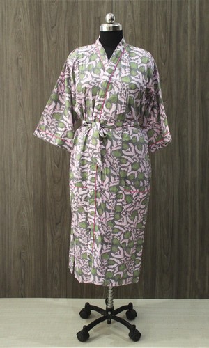 Abito lungo kimono stampa