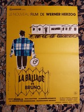 Affiche 1977 LA BALLADE DE BRUNO 40x60 Werner HERZOG /Illustration RAYMOND GID