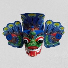 Maschera Diavolo Legno Parete