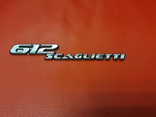 FERRARI 612 SCAGLIETTI ORNAMENTO 612 Scaglietti originale scritta motivo Mett.