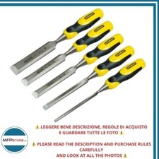 Set di scalpelli Stanley per Legno 5pezzi 32/25/18/12/6mm - Acciaio in carbonio