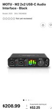 MOTU M2 2x2 interfaccia audio
