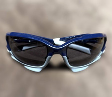 Oakley Racing Jacket OO9171-17 occhiali da sole uomo blu grigio con custodia