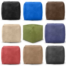 Faux Suede Bean Bag Pouffe