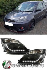 COPPIA FARI FANALI ANTERIORI TUNING PER FORD FIESTA V 2002-2005 H1 ANGEL EYES