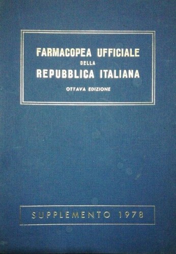 Farmacopea ufficiale della - ufficiale,