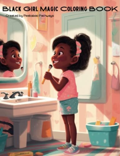 Black girl magic - black, coloring
