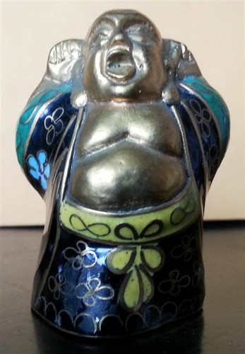 Laughing buddha figurine - laughing,