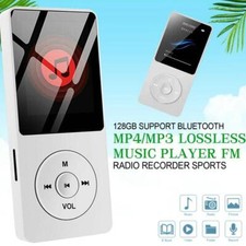 Lecteur de musique MP4MP3 128 Go compatible Bluetooth sans perte, radio FM, enre
