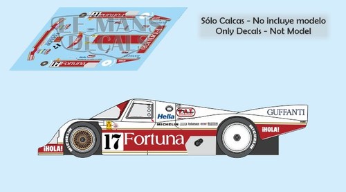 Decals porsche 962c mans - decals,