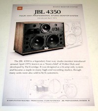 POSTER -JBL Studio Monitor