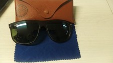 Ray-Ban Boyfriend 48/15/147 mm Occhiali da Sole Quadrati Neri Lucidi con...