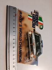  Lancia Delta HF Integrale , ORIGINAL STICKER olio fiat , RALLY'S WORLD CHAMPION