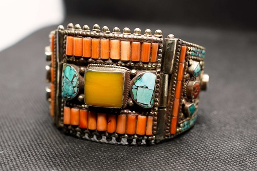 Bracciale tibetano argento - bracciale,