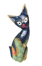 GATTO BATIK ARTE IN LEGNO