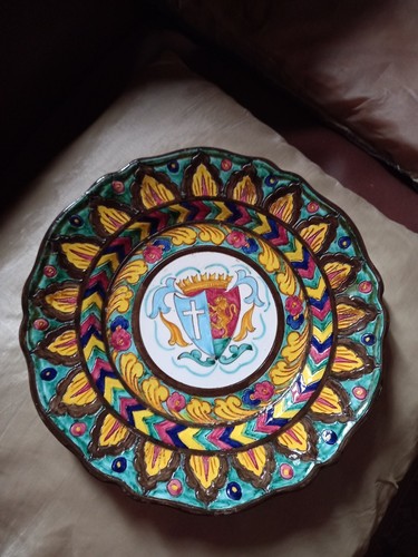 Piatto ornamentale ceramica - piatto, in
