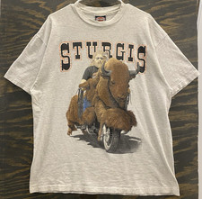 Maglietta Vintage 1992 Harley-Davidson Sturgis Rally Buffalo Rider XL USA Biker