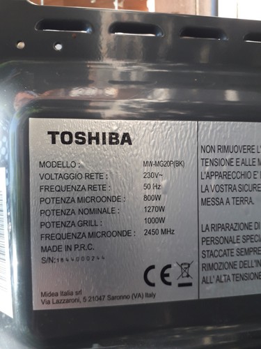 Ricambi forno microonde - ricambi,