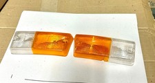 COPPIA PLASTICHE FANALINI  ANTERIORI DX/SX RENAULT 5 - R5 - DAL 72 AL 83 - NUOVE