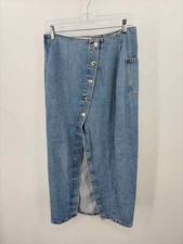 Maxi gonna a matita in denim