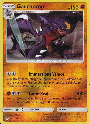 Carta pokemon garchomp - -,