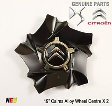 Tappo distintivo centrale cerchio in lega Citroen C4 DS4 DS5 19 pollici Cairn logo Chevron nero