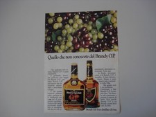 advertising Pubblicità 1981 BRANDY O. P. ORO PILLA