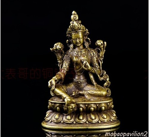 Statua buddha tara verde - buddha,