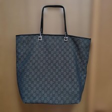 Borsa Gucci grigia in tela con