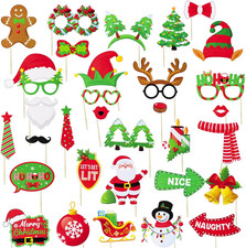 32Pz Photo Booth Props Natale