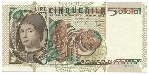 5000 lire ritratto uomo - lire,