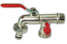 Rubinetto giardino doppio