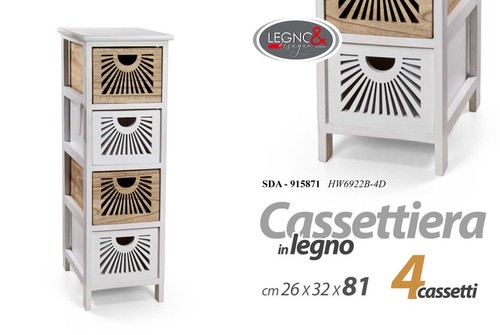 Cassettiera mobiletto slim - cassettiera,