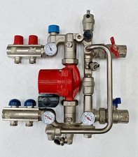 collettore gruppo di miscelazione alta e bassa temperatura impianto pavimento