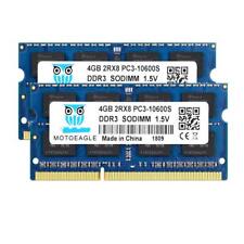PC3 10600S 8GB Kit (2x4GB) DDR3 1333 SODIMM RAM, 4GB DDR3 1333MHz 2Rx8 PC3-10600
